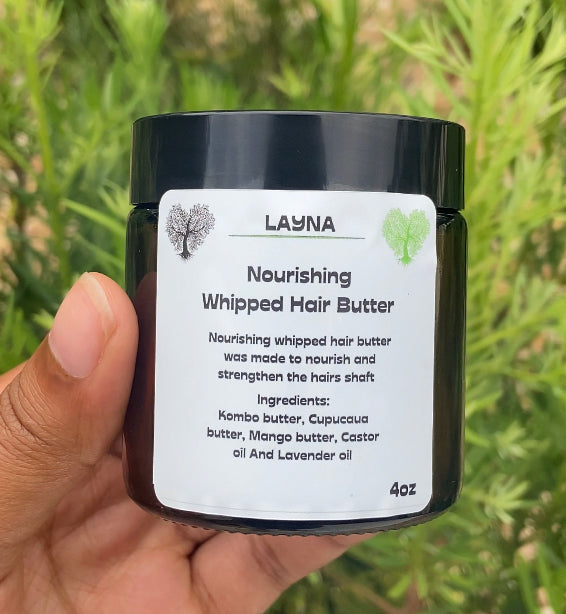 Nourishing whipped hair butter